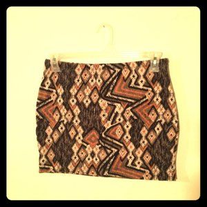 Fun Patterned AMISU Bodycon Mini Pencil Skirt